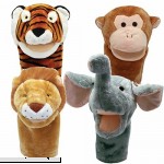 Get Ready Kids Bigmouth Zoo Puppet Set Lion Tiger Monkey Elephant  B007LOSQLI